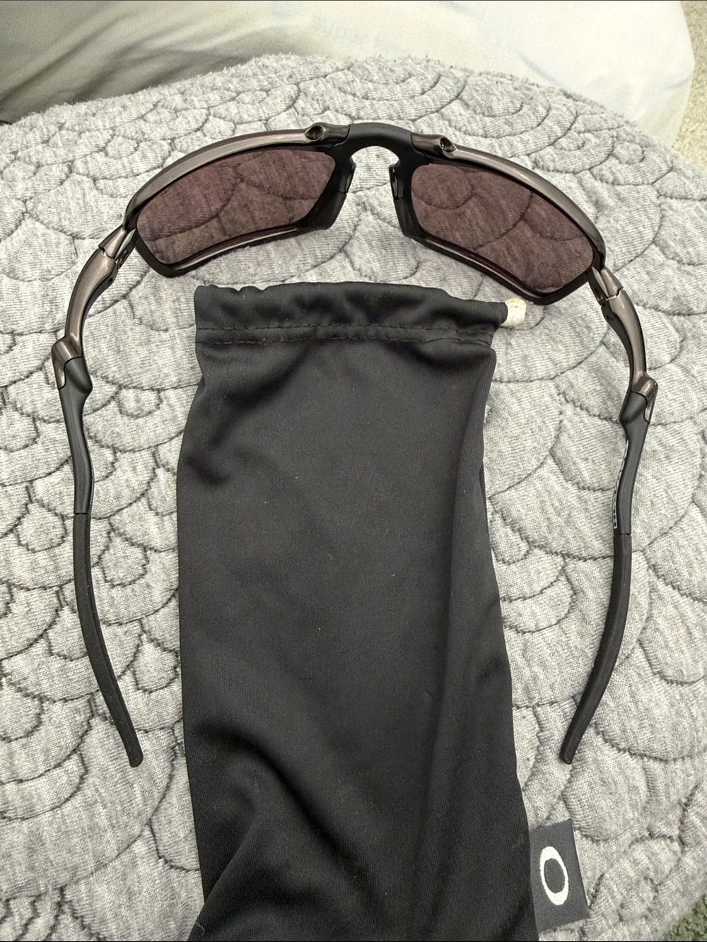 Oakley Badman sunglasses in carbon, new